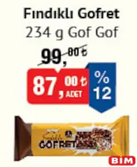 GOF GOF FINDIKLI GOFRET 234 G fiyat ve kampanya bilgisi